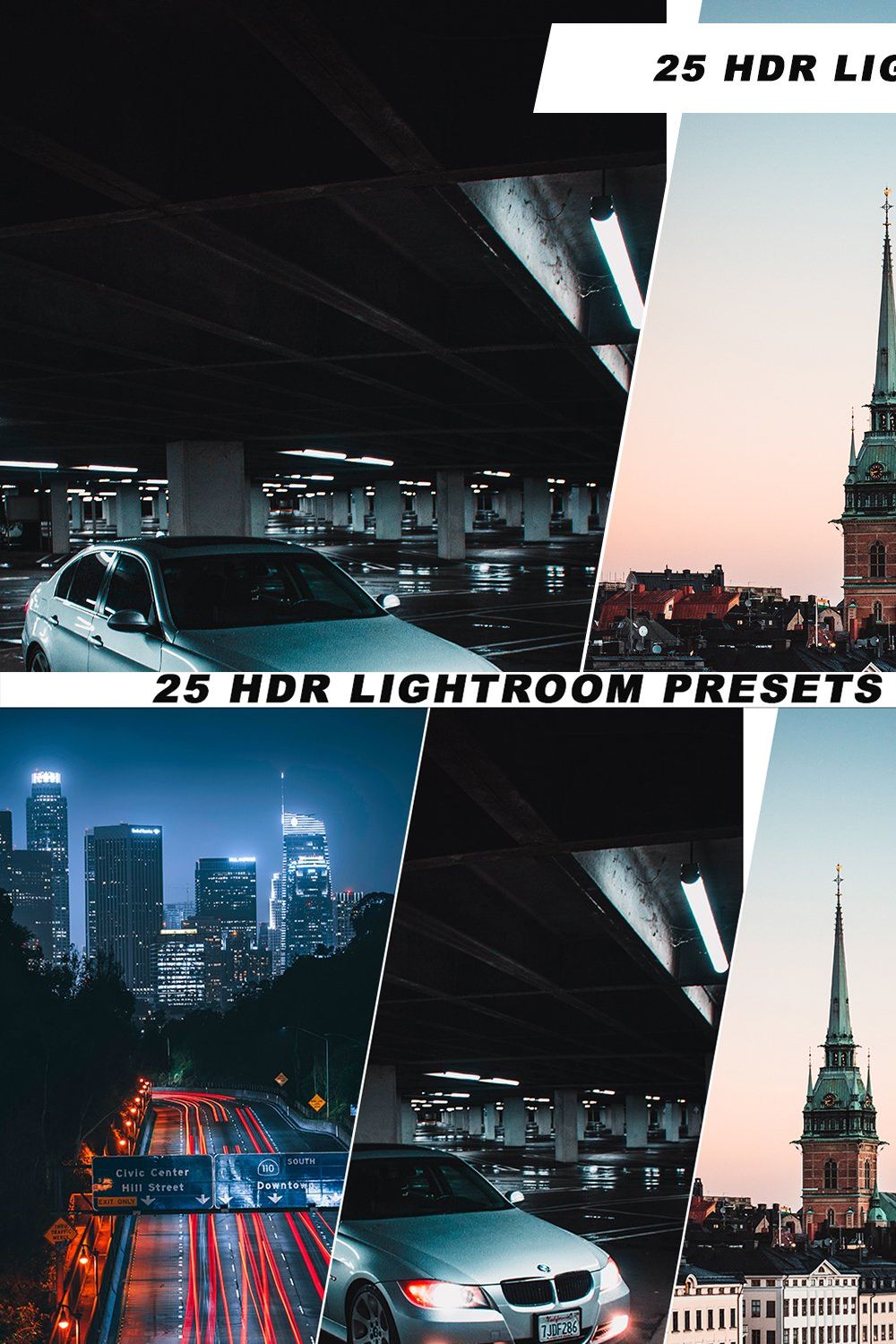 25 HDR Lightroom Presets pinterest preview image.