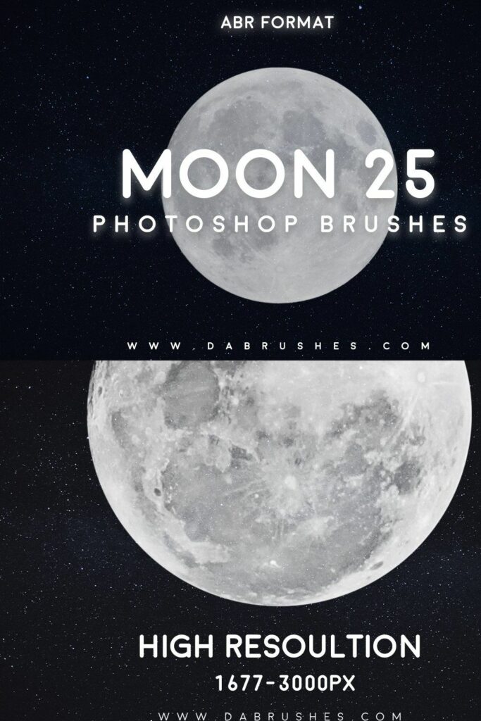 25 Moon Brushes For MasterBundles