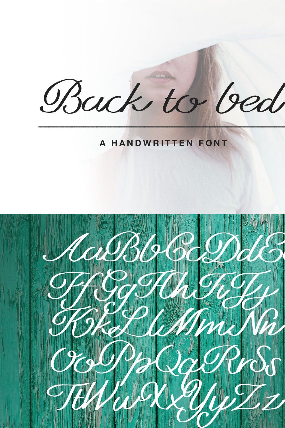 (25% OFF) Back to Bed Font pinterest preview image.