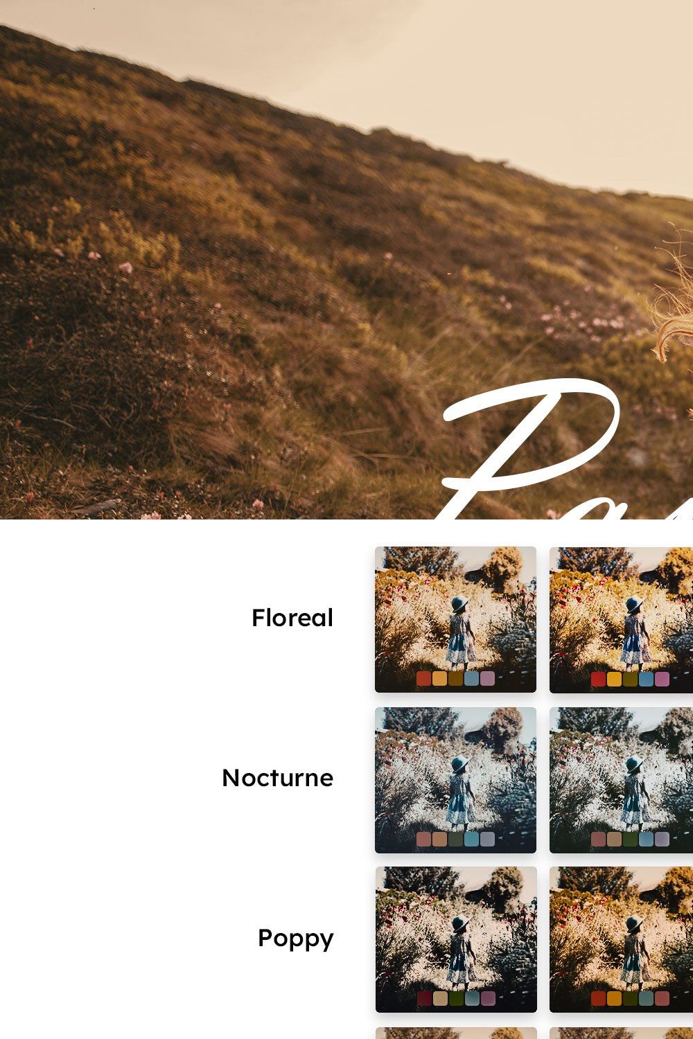 25 Painterly Lightroom Presets LUTs pinterest preview image.