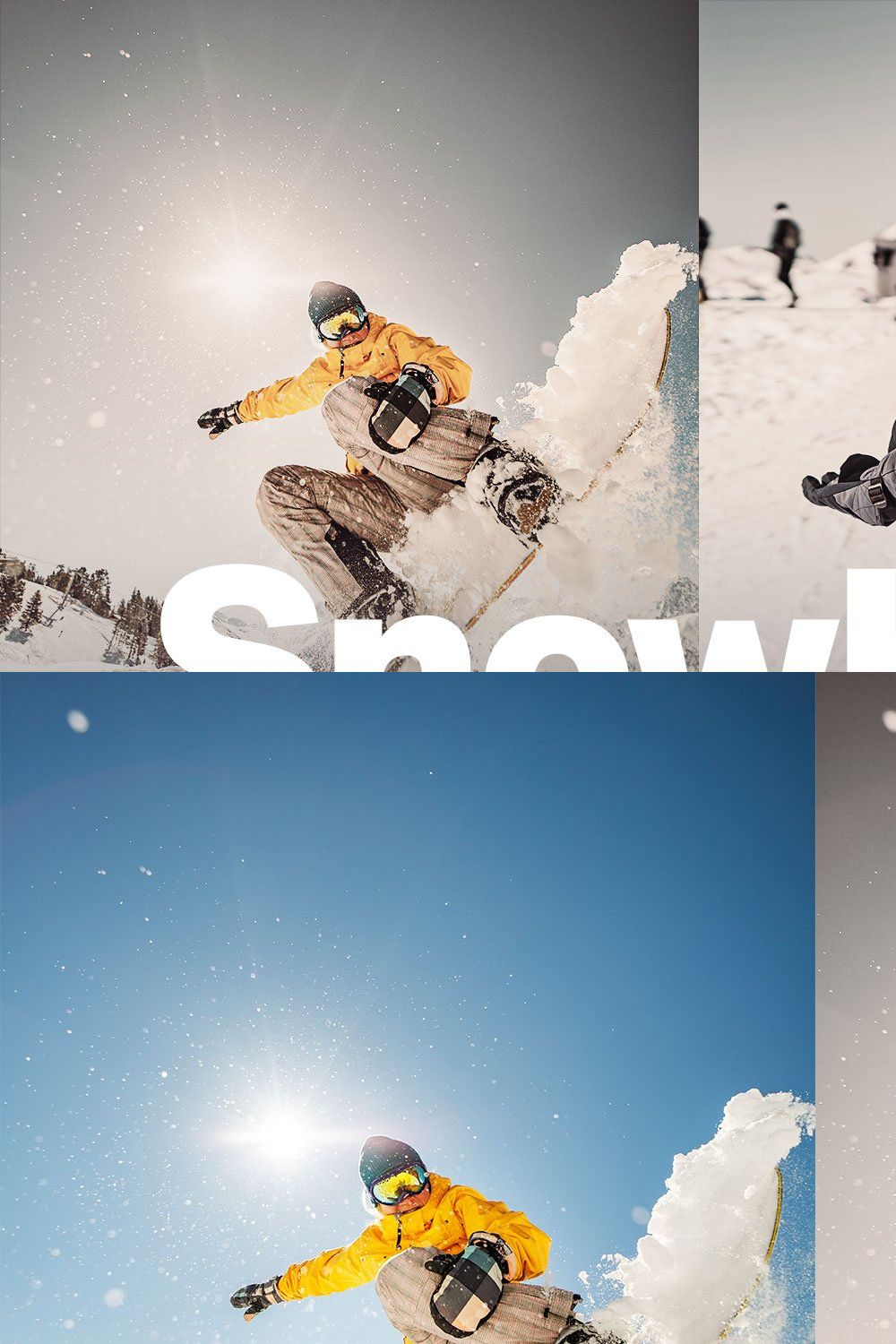 25 Snowboarding Lightroom Presets pinterest preview image.