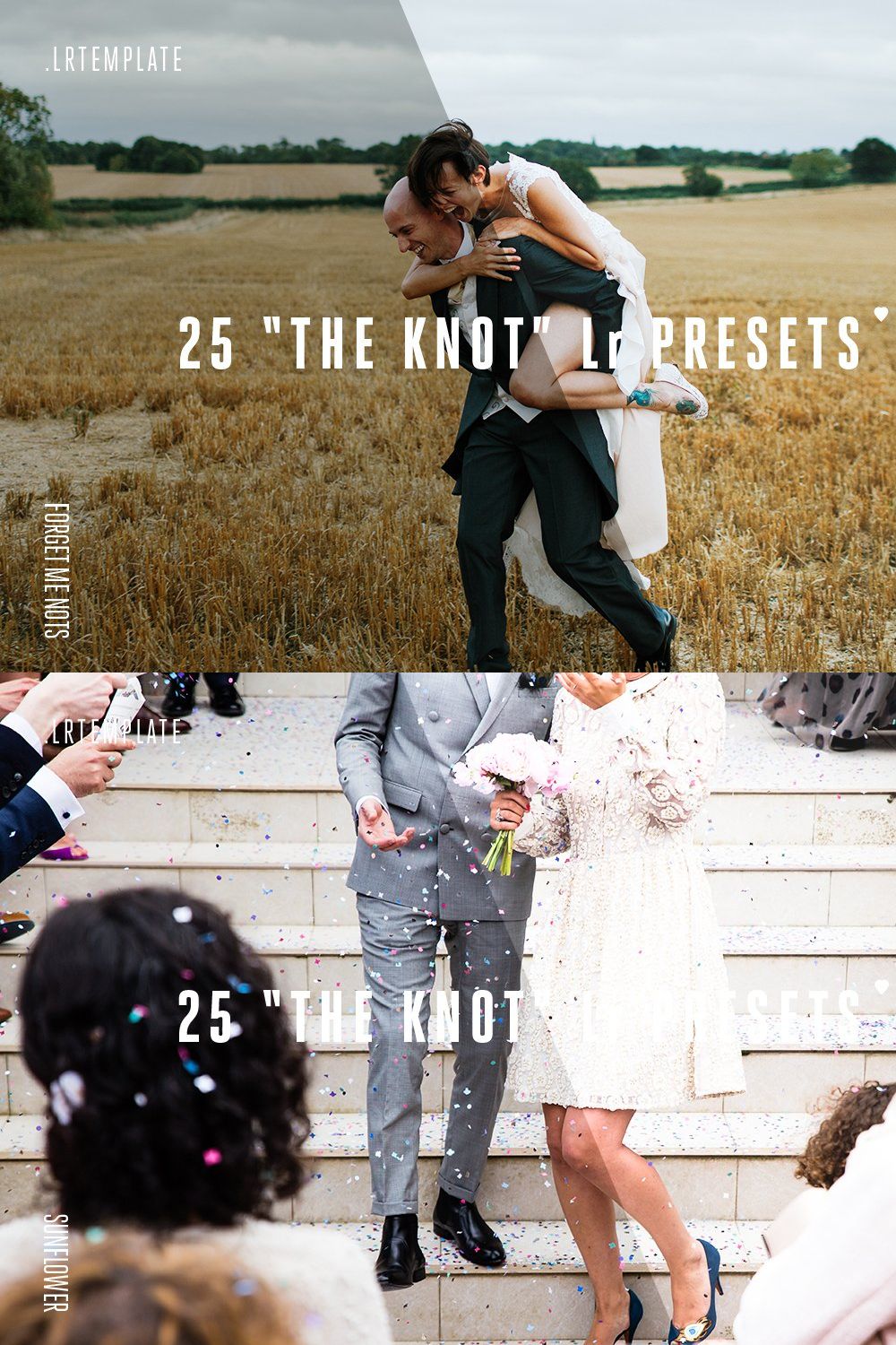 25 the Knot Lightroom Presets pinterest preview image.