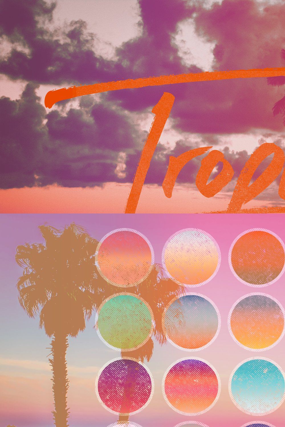 25 Tropical Gradients - Volume 02 pinterest preview image.