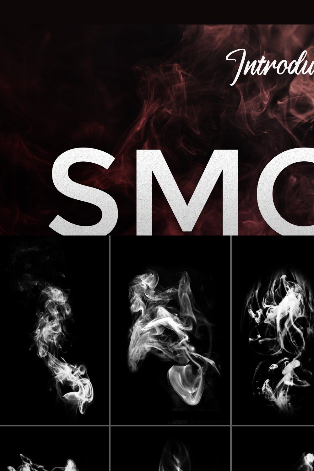 26 Smoke Brushes for Photoshop pinterest preview image.