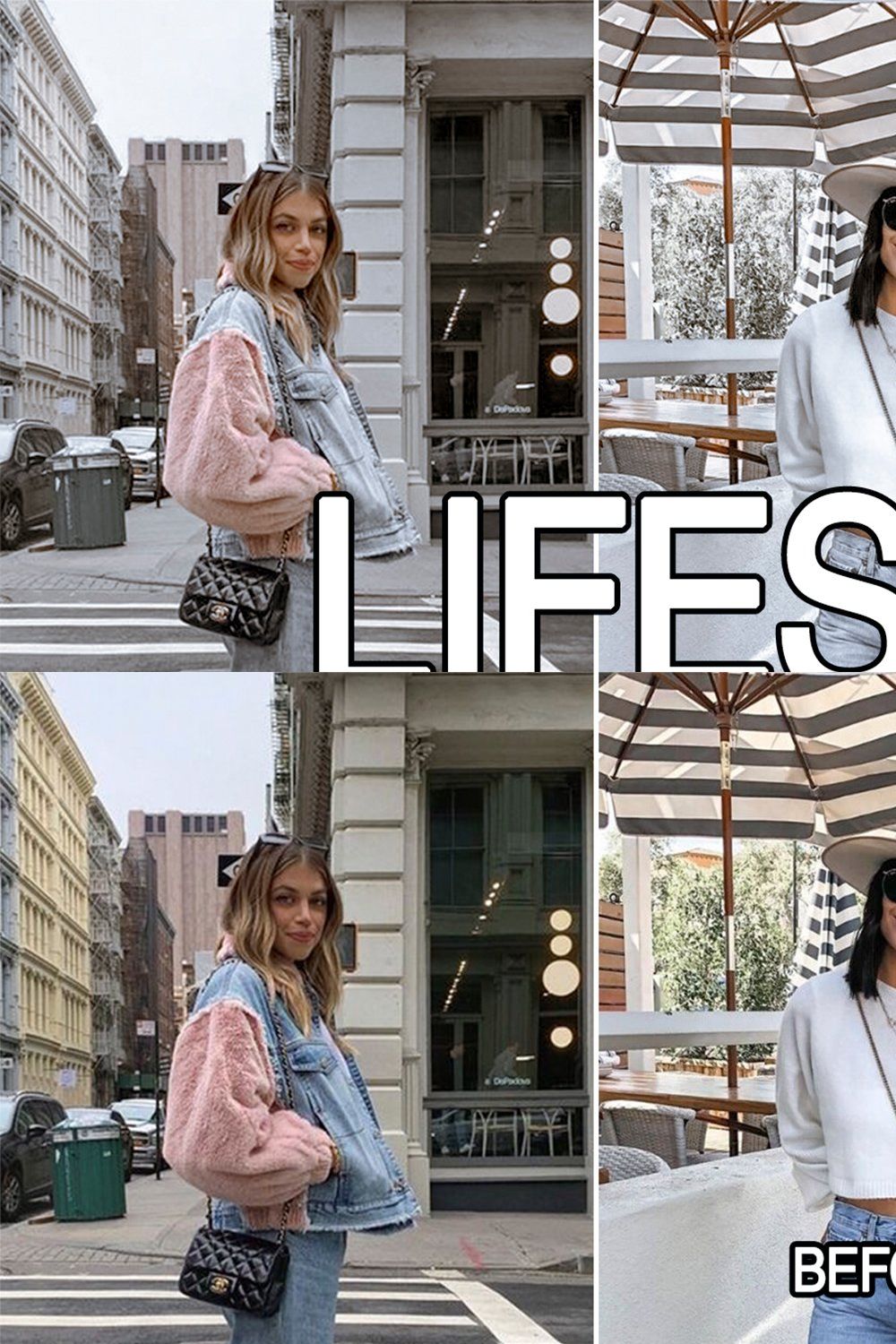 3 Lifestyle Lightroom presets pinterest preview image.