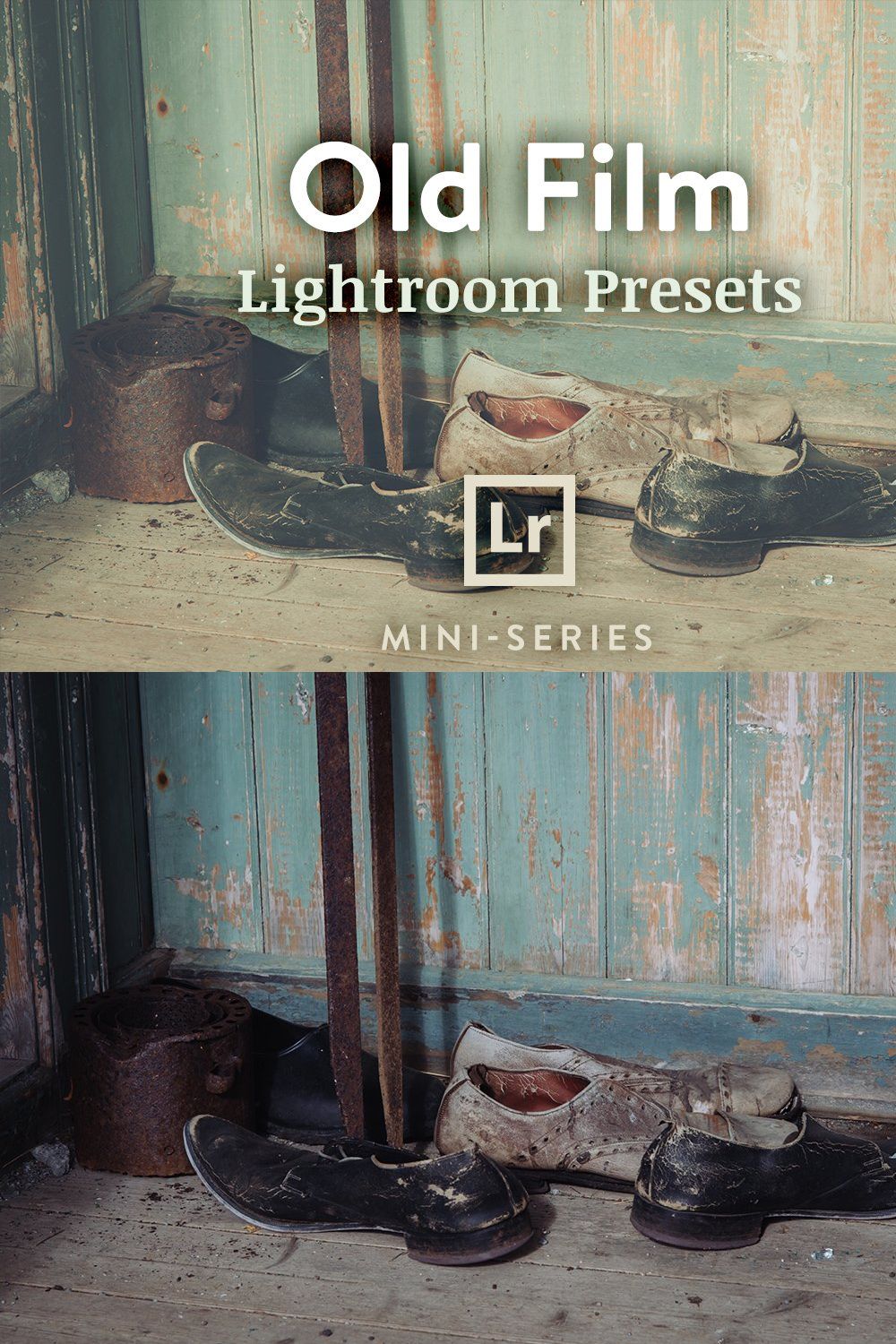 3 Lightroom Presets - Old Film pinterest preview image.