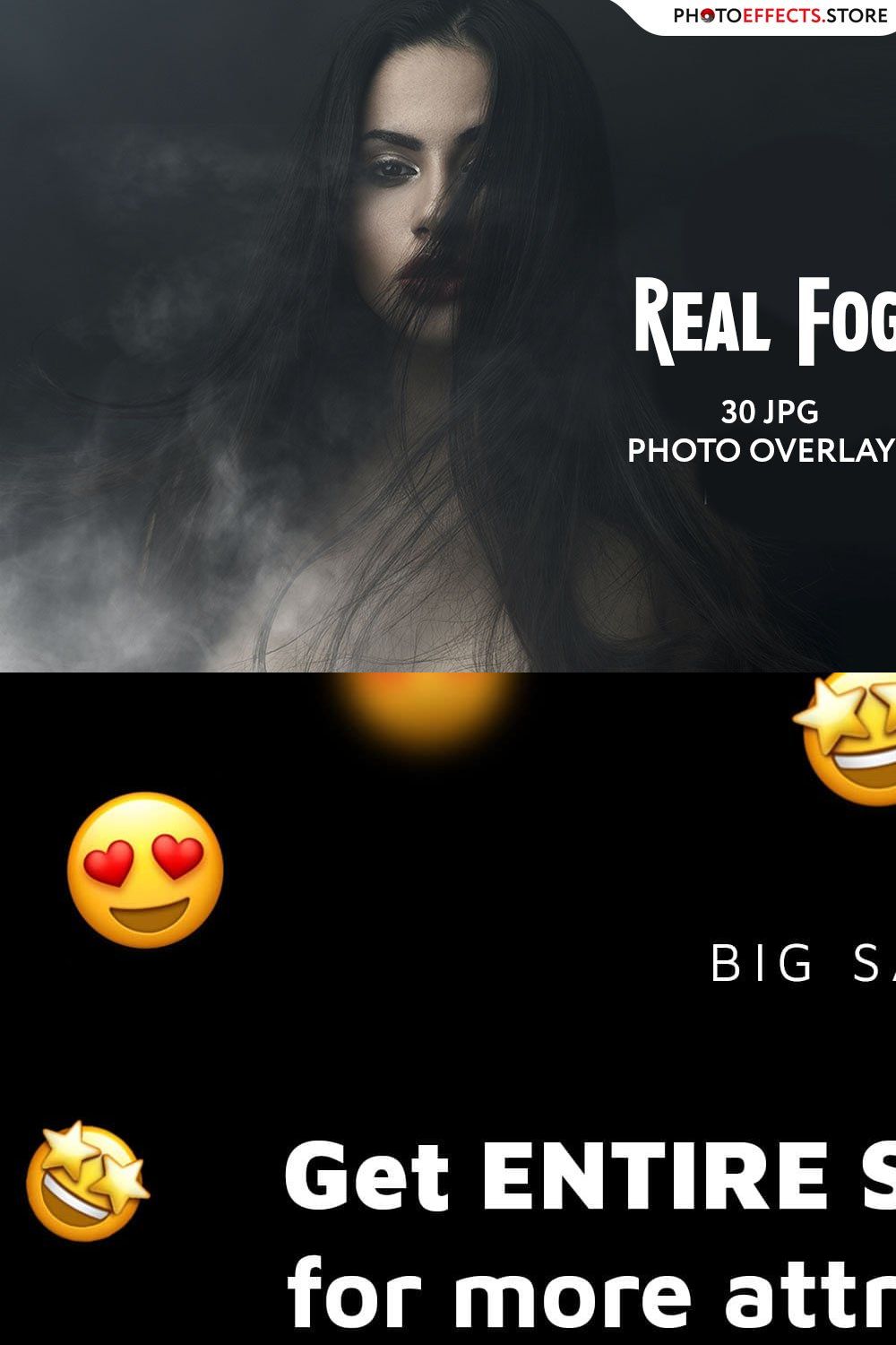 30 Fog Photo Overlays 2.0 pinterest preview image.