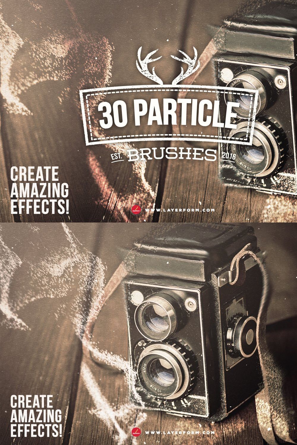 30 Particle Brushes pinterest preview image.