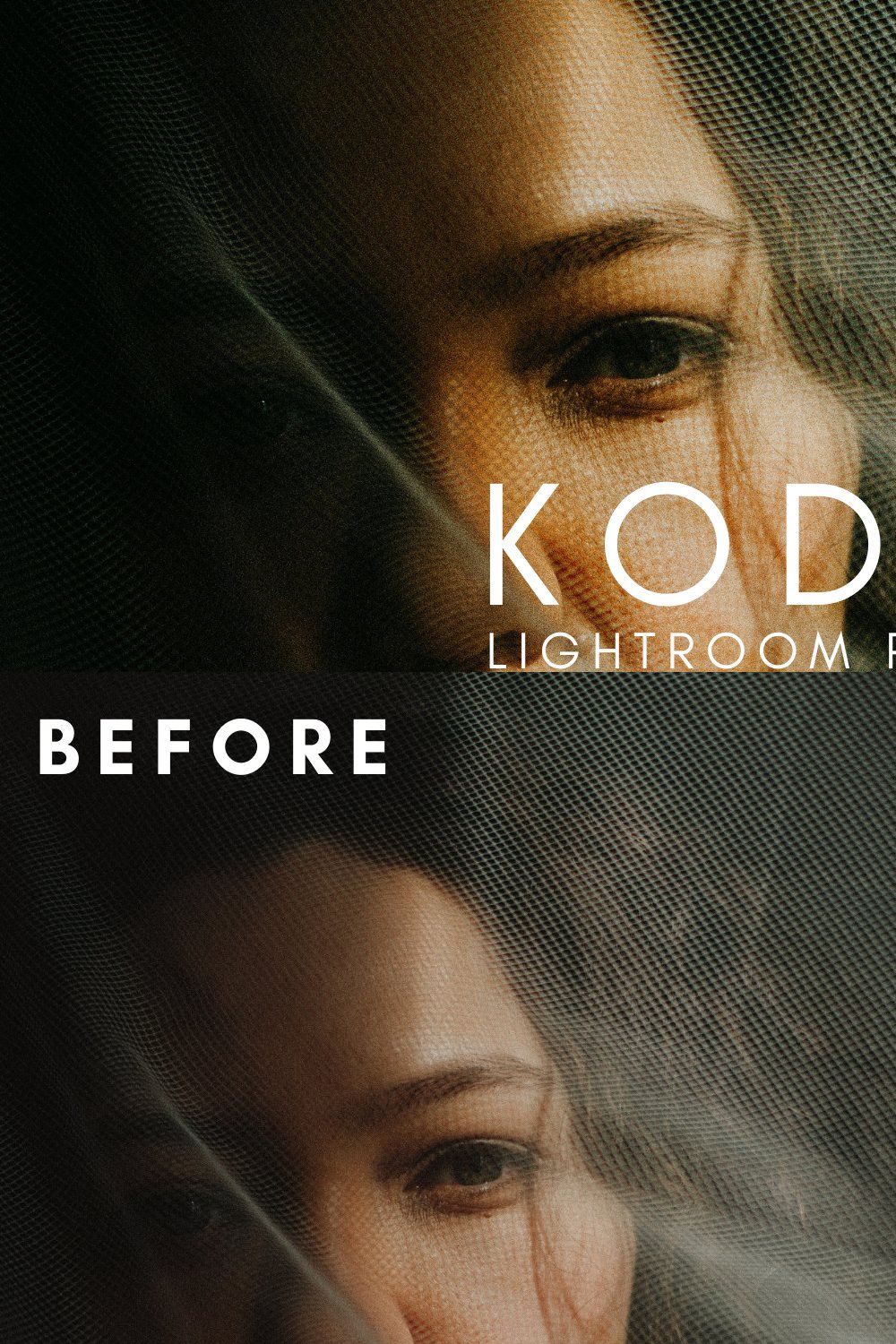 32 Kodak Gold Lightroom Presets pinterest preview image.