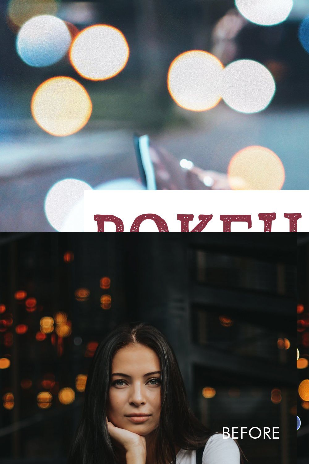 35 Bokeh Overlays pinterest preview image.