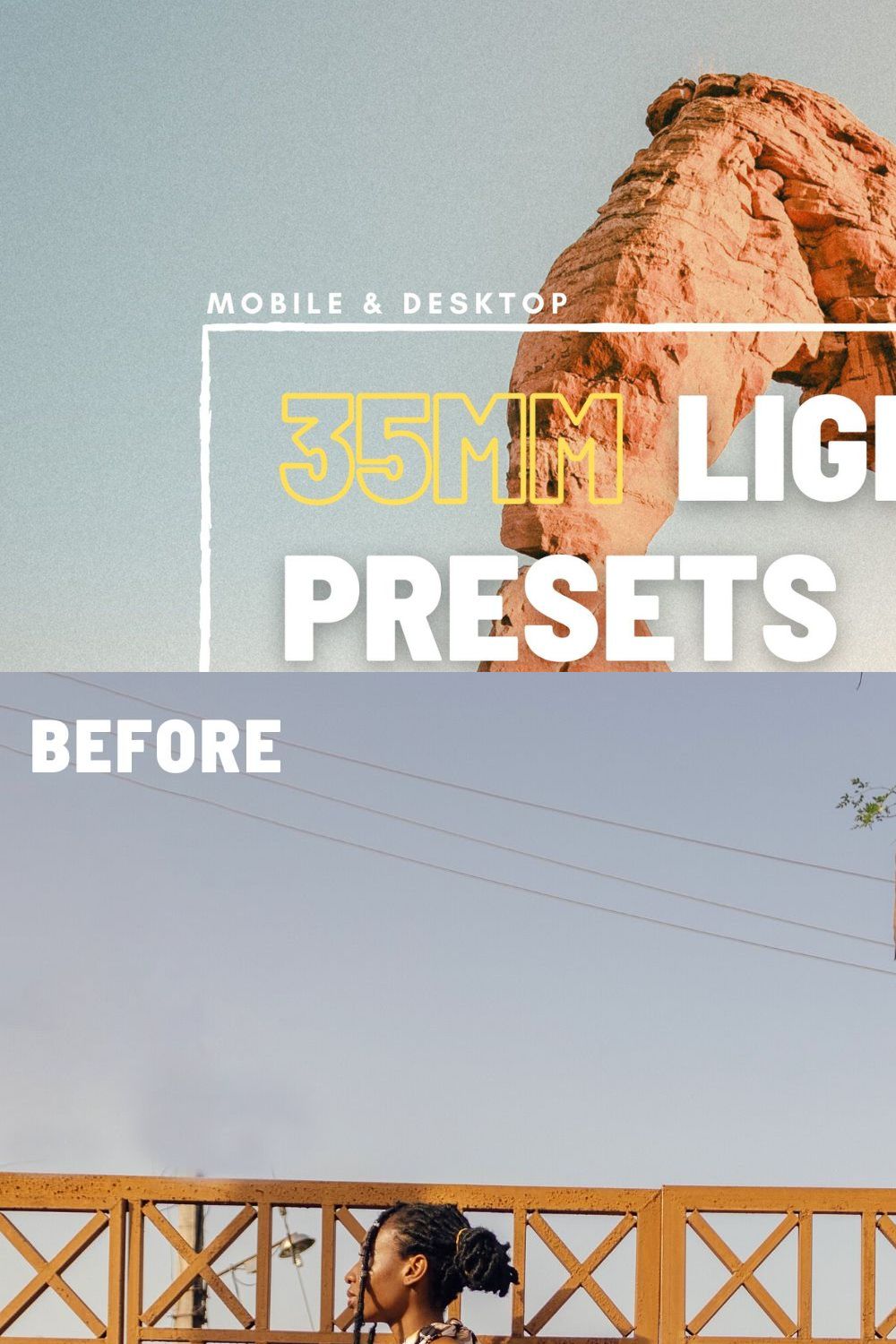 35mm Lightroom Presets Collection pinterest preview image.