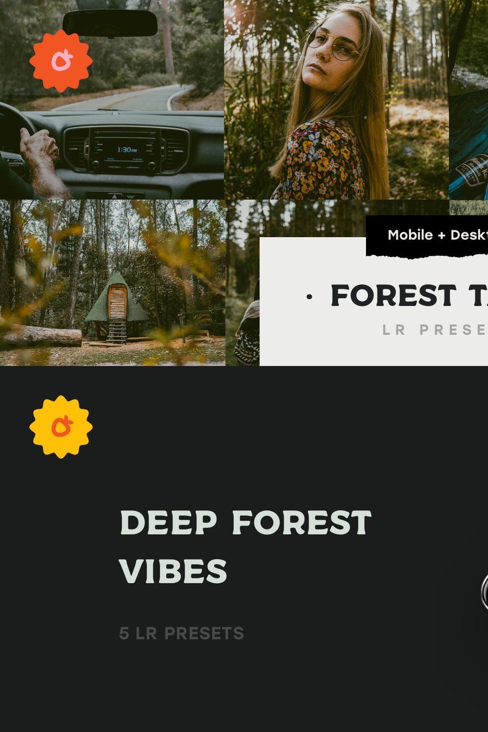 4 Forest Tales – Lightroom Presets pinterest preview image.