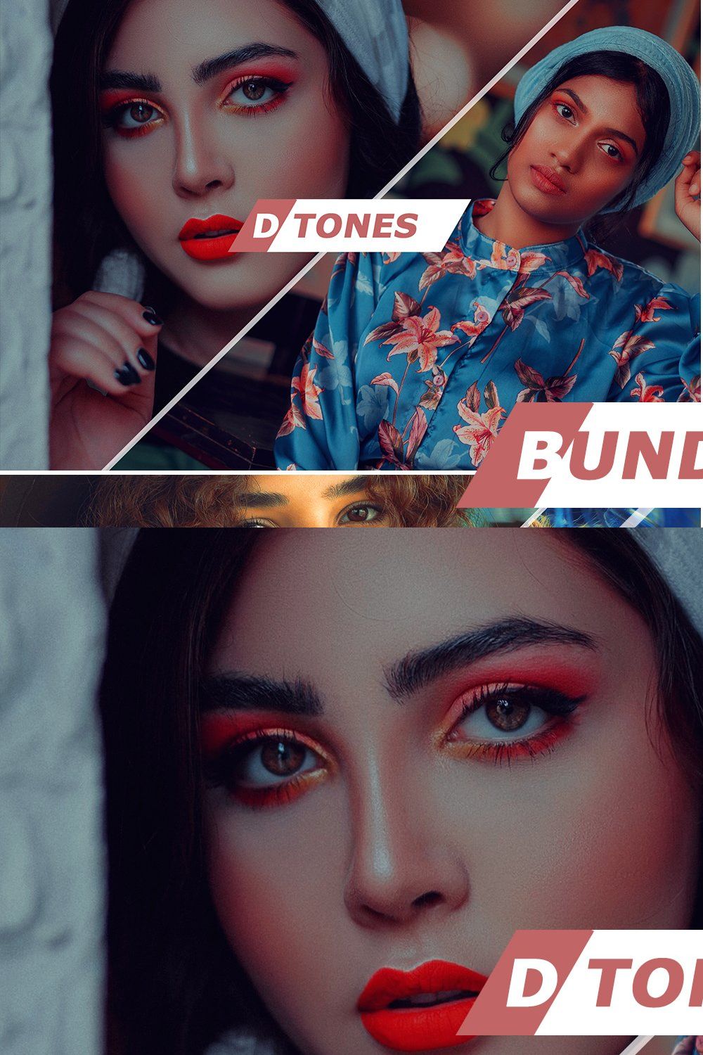 4 IN 1 Photoshop Actions Bundle Sep3 pinterest preview image.