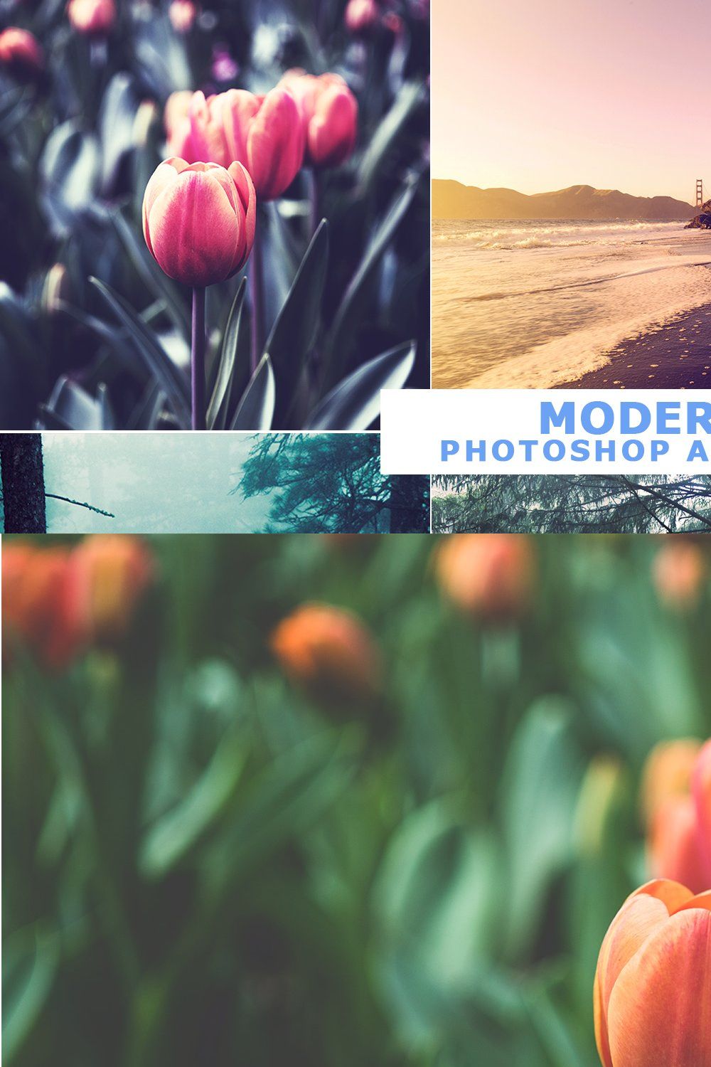 40 Modern Photoshop Actions 1 pinterest preview image.