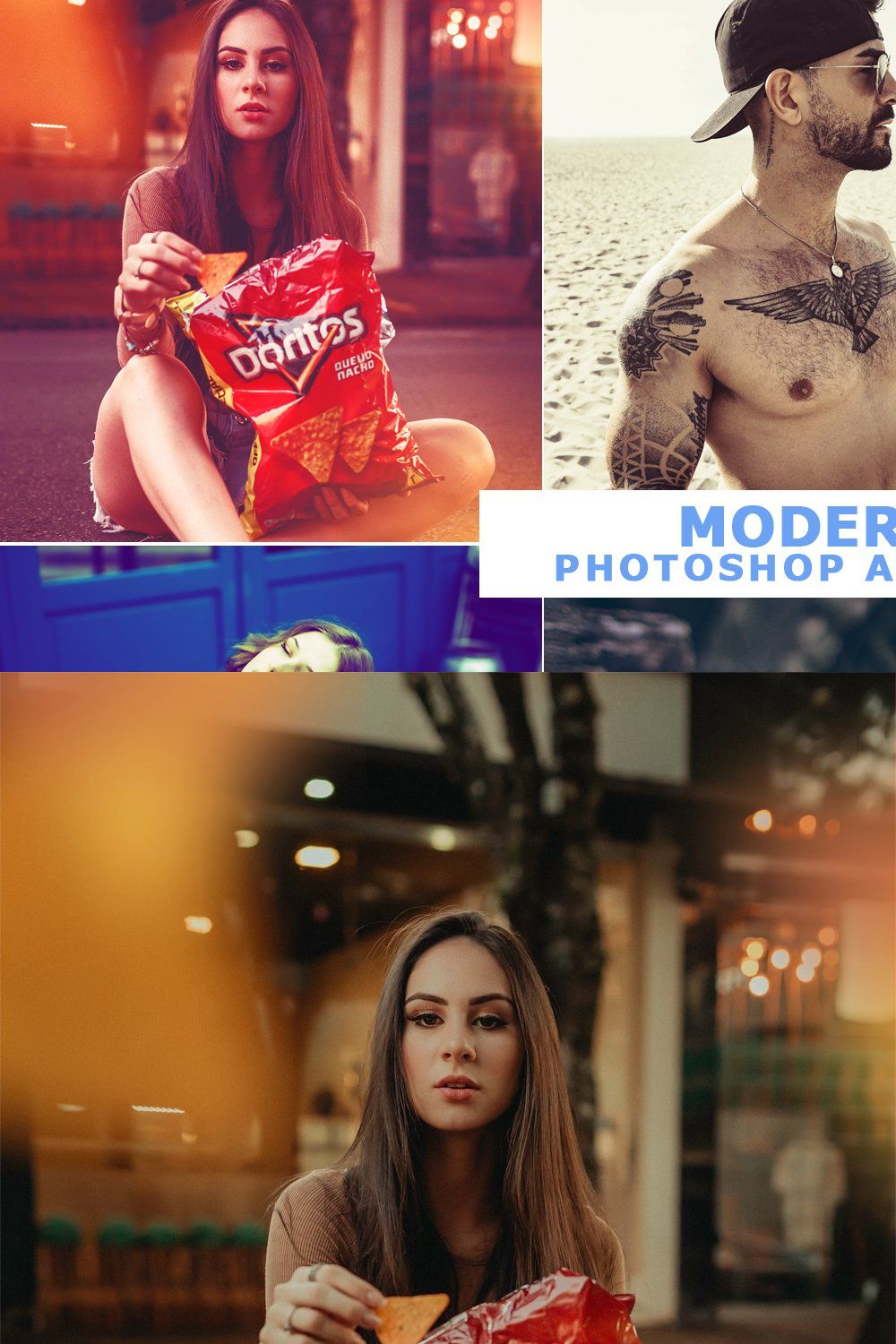 40 Modern Photoshop Actions 4 pinterest preview image.