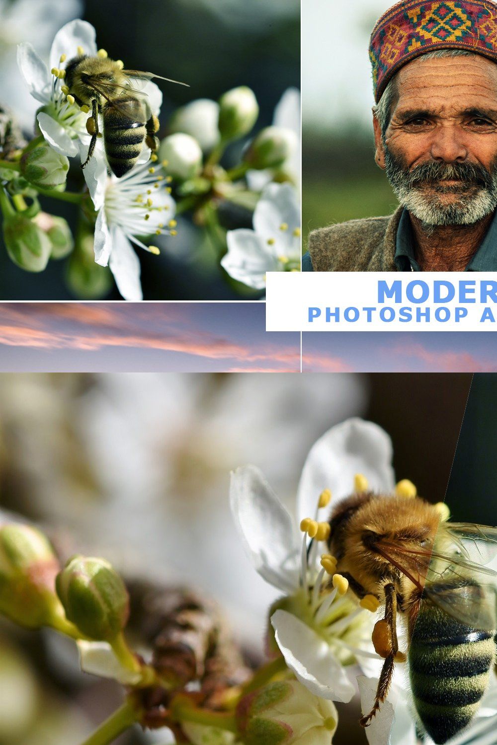 40 Modern Photoshop Actions 7 pinterest preview image.