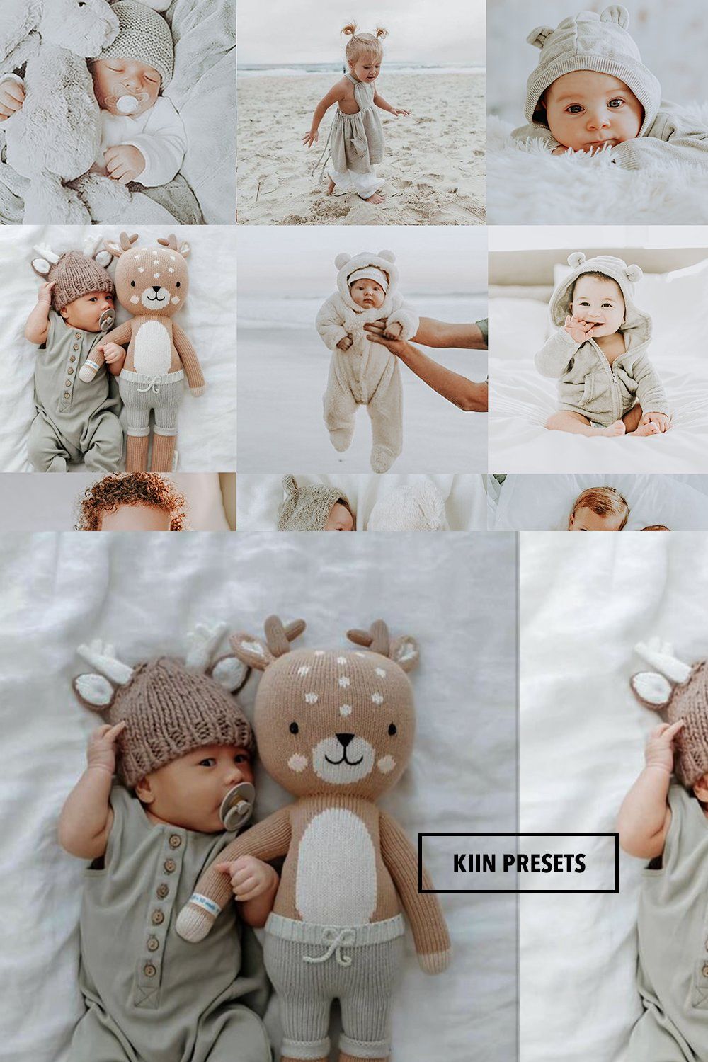 5 BABY LIGHTROOM MOBILE PRESETS pinterest preview image.