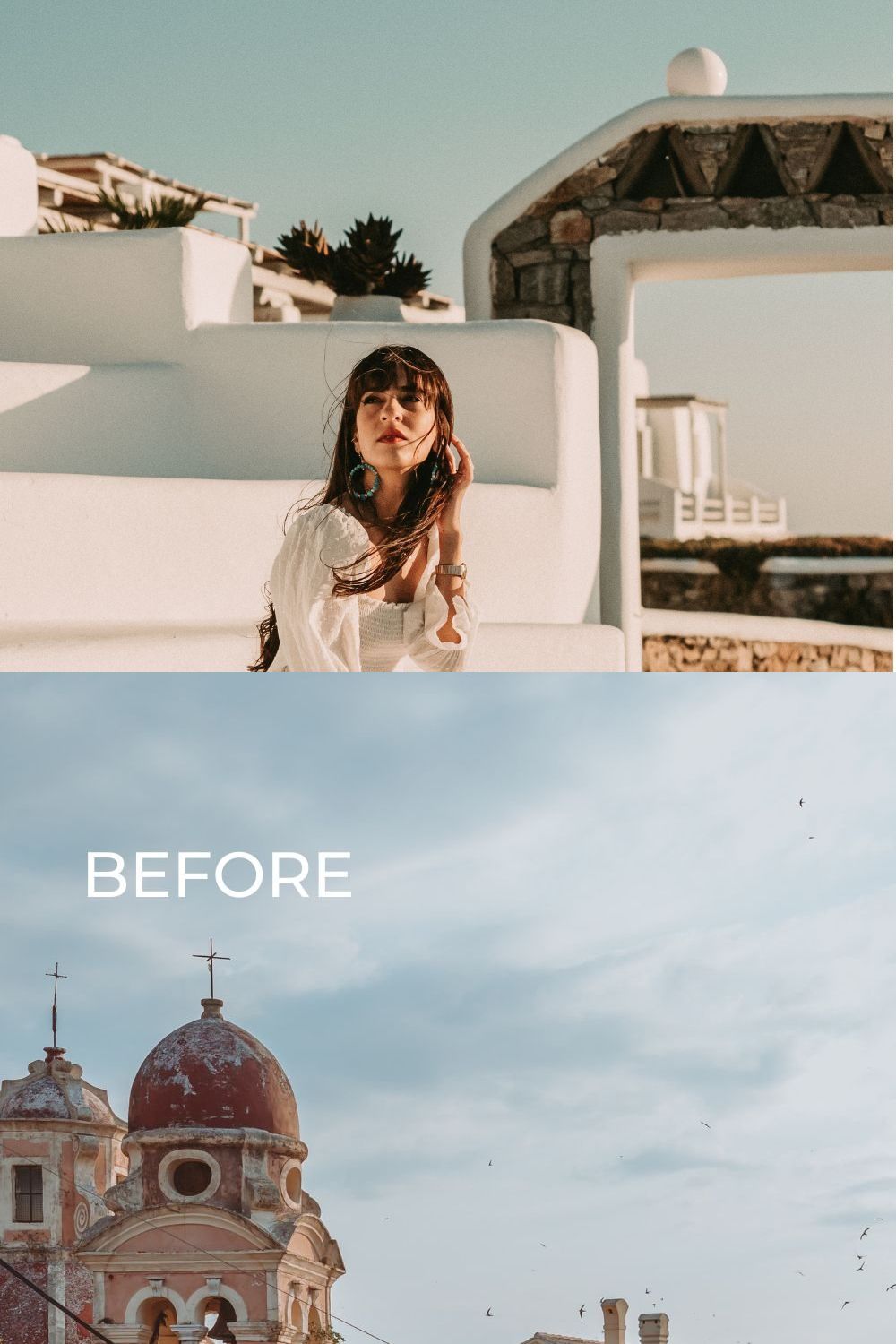 5 BOHO TRAVEL LIGHTROOM PRESETS pinterest preview image.