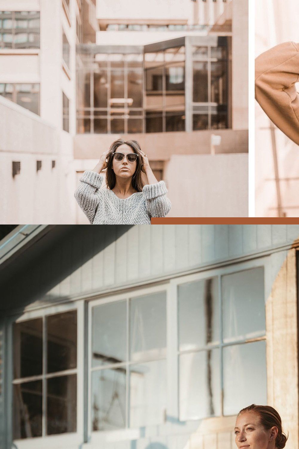 5 CARAMEL LIGHTROOM PRESETS pinterest preview image.