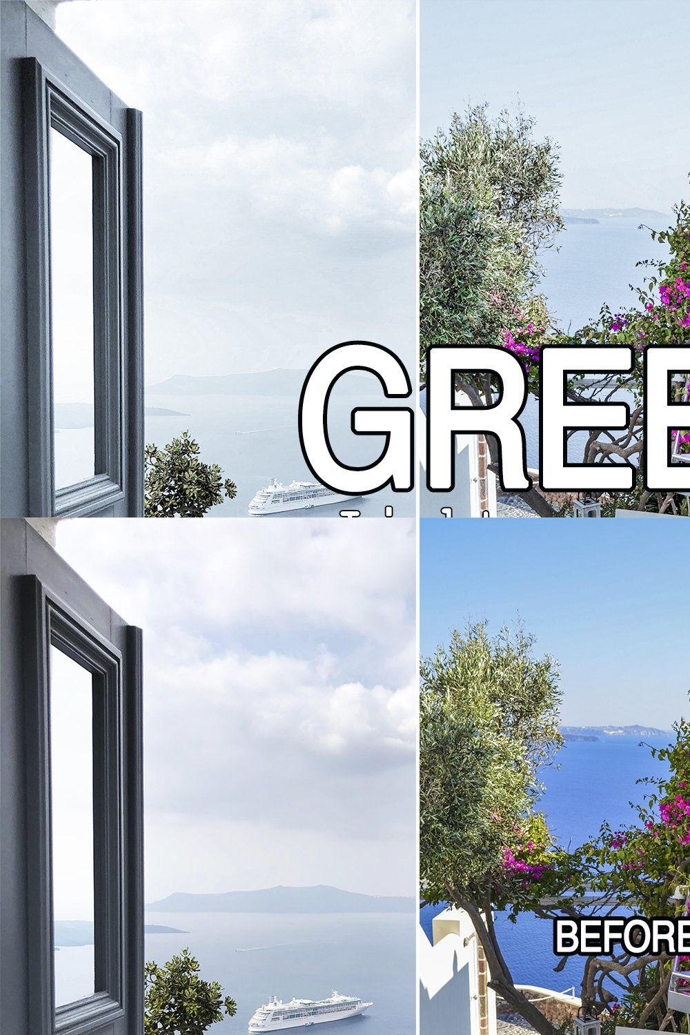 5 Greece Lightroom Mobile Presets pinterest preview image.