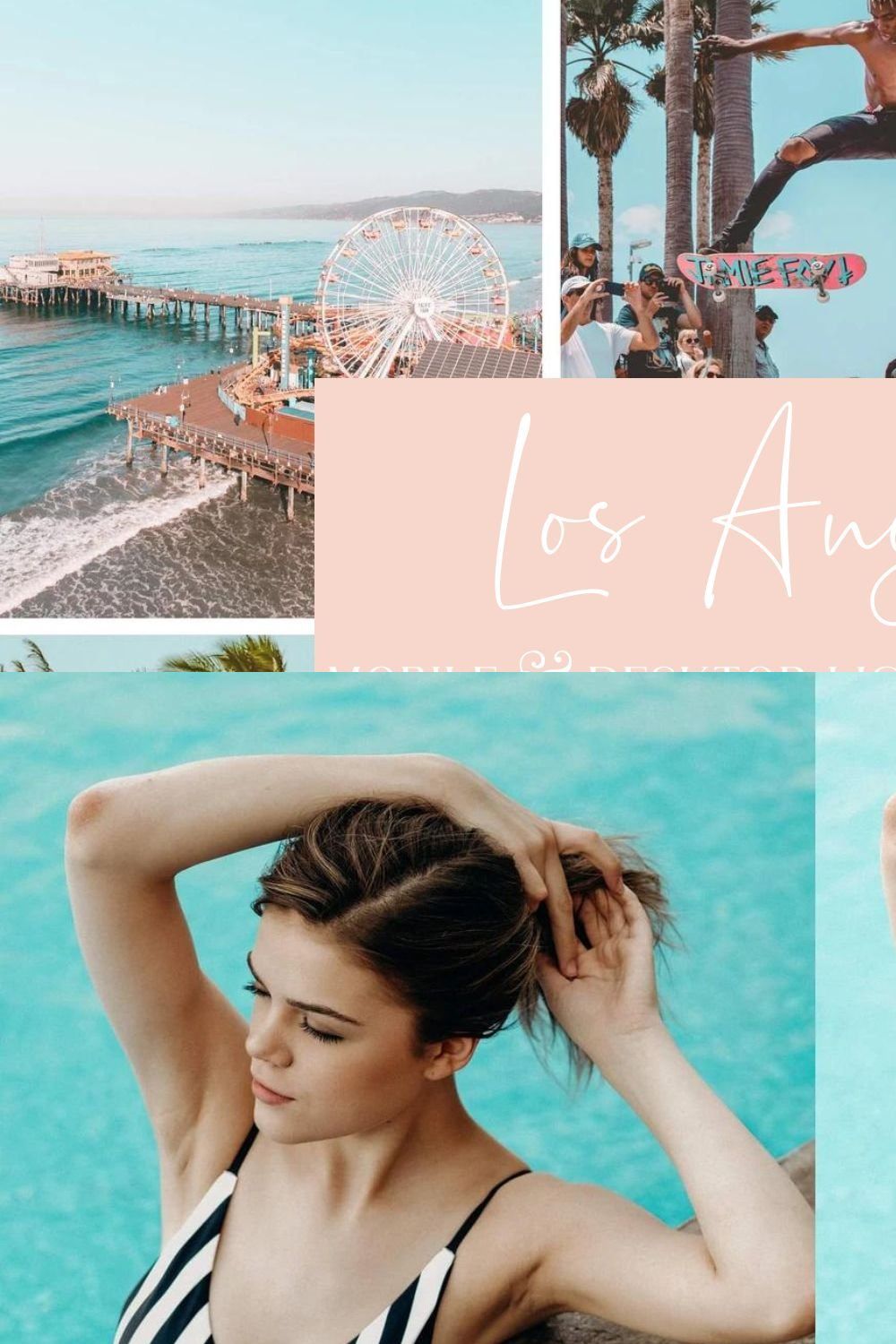 5 LOS ANGELES LIGHTROOM PRESETS pinterest preview image.