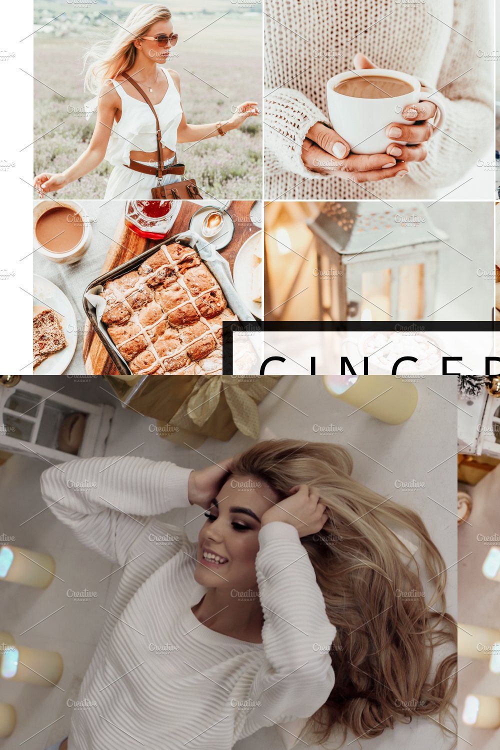 5 Mobile Presets GINGERBREAD pinterest preview image.