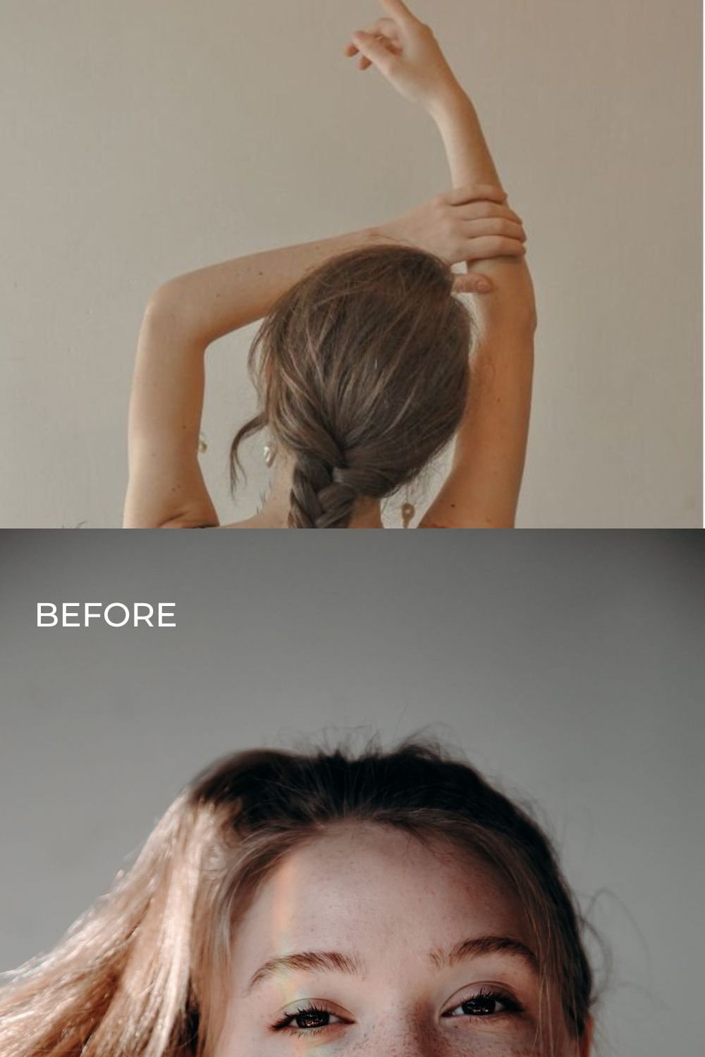 5 NATURAL NUDE LIGHTROOM PRESETS pinterest preview image.