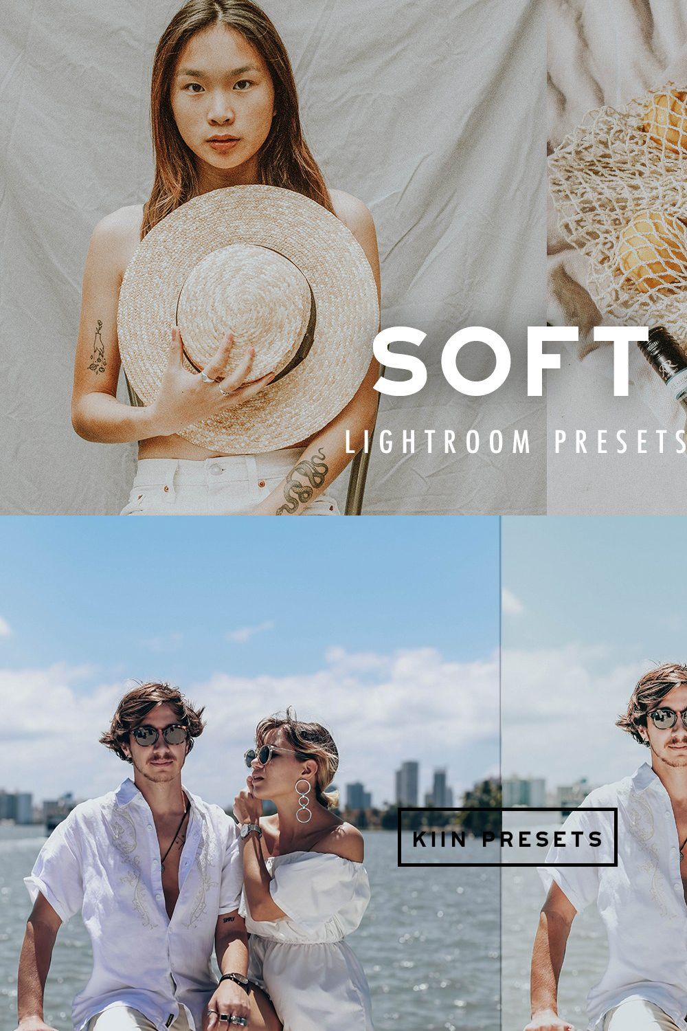 5 SOFT AND AIRY LIGHTROOM PRESETS pinterest preview image.