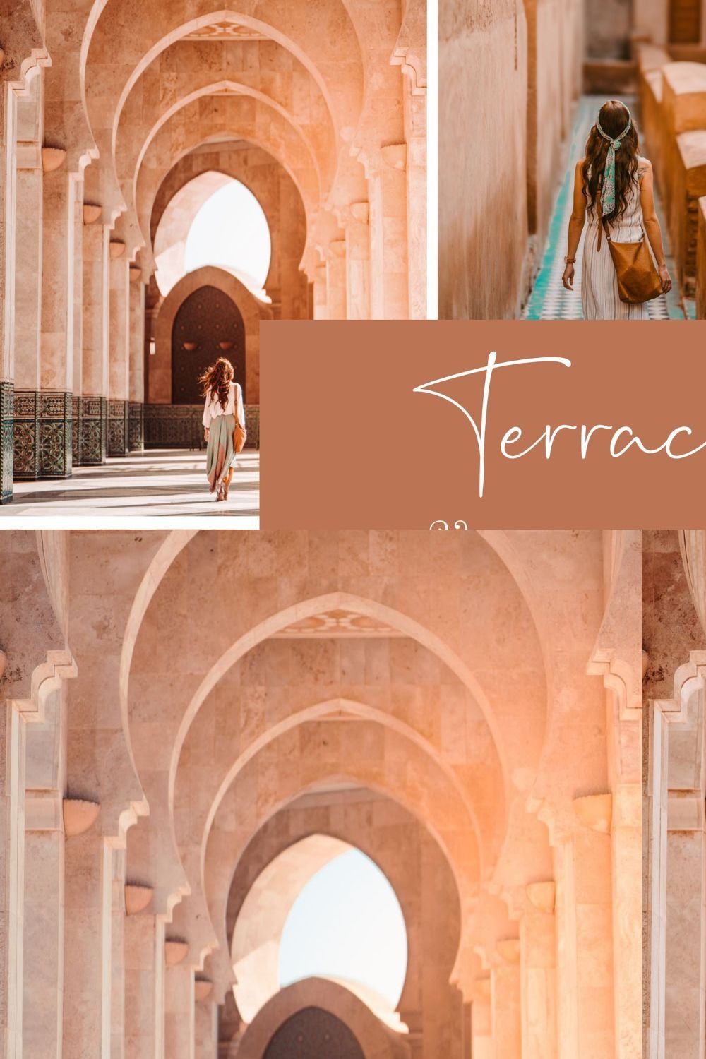 5 TERRACOTTA LIGHTROOM PRESETS pinterest preview image.