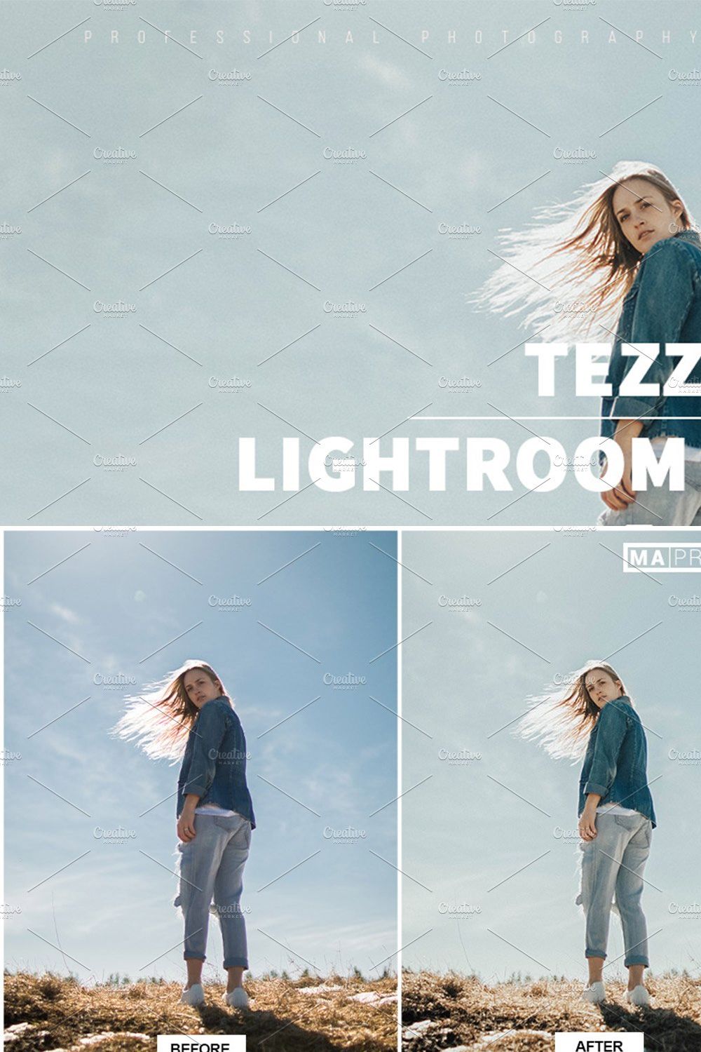 5 TEZZA Classic Lightroom Presets pinterest preview image.