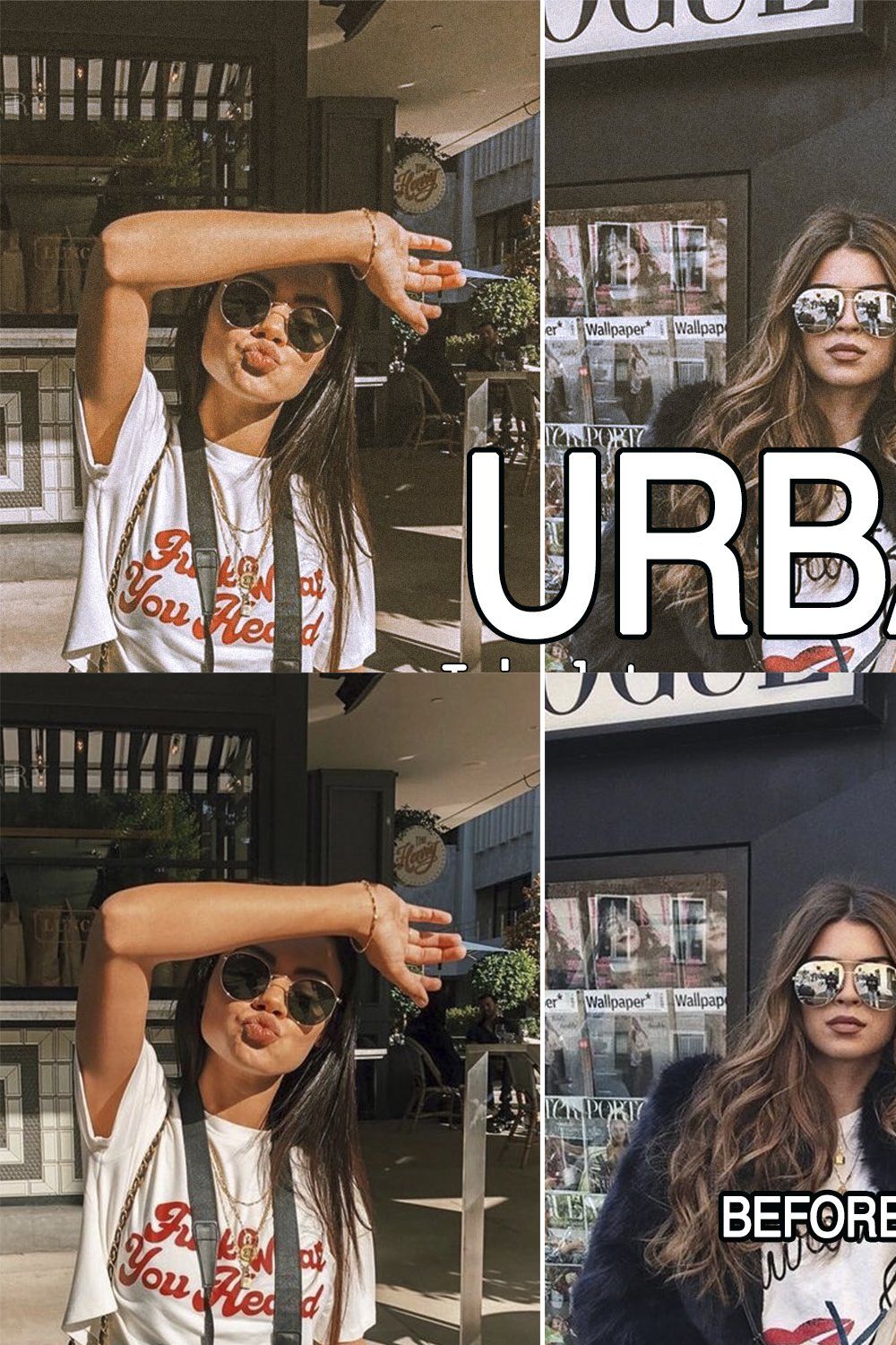 5 Urban Lightroom Presets pinterest preview image.