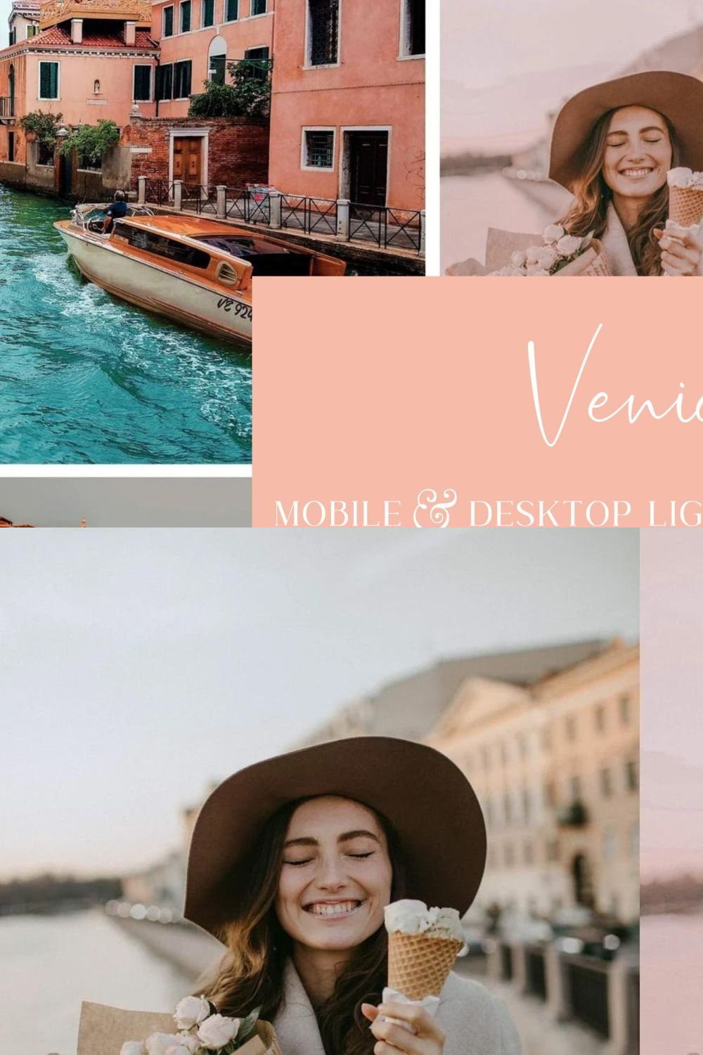 5 VENICE LIGHTROOM PRESETS pinterest preview image.