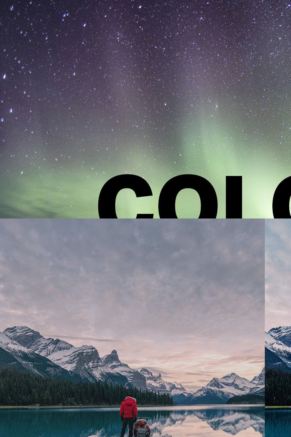 50 Color Pop Lightroom Presets LUTs pinterest preview image.