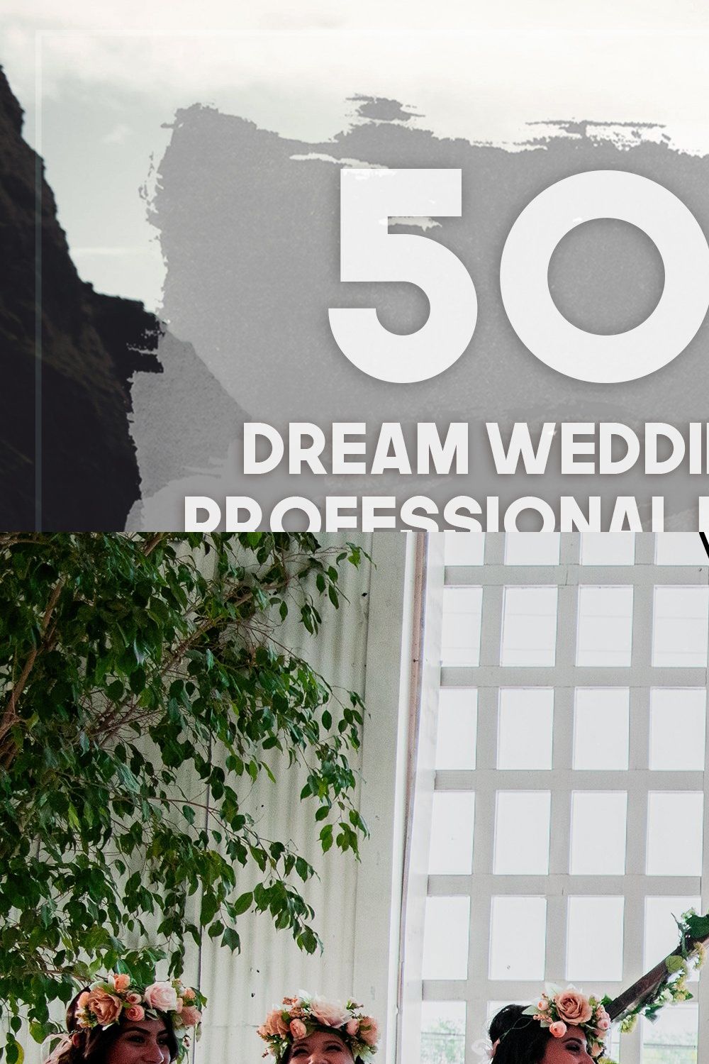 50 Dream Wedding LUTs Pack pinterest preview image.
