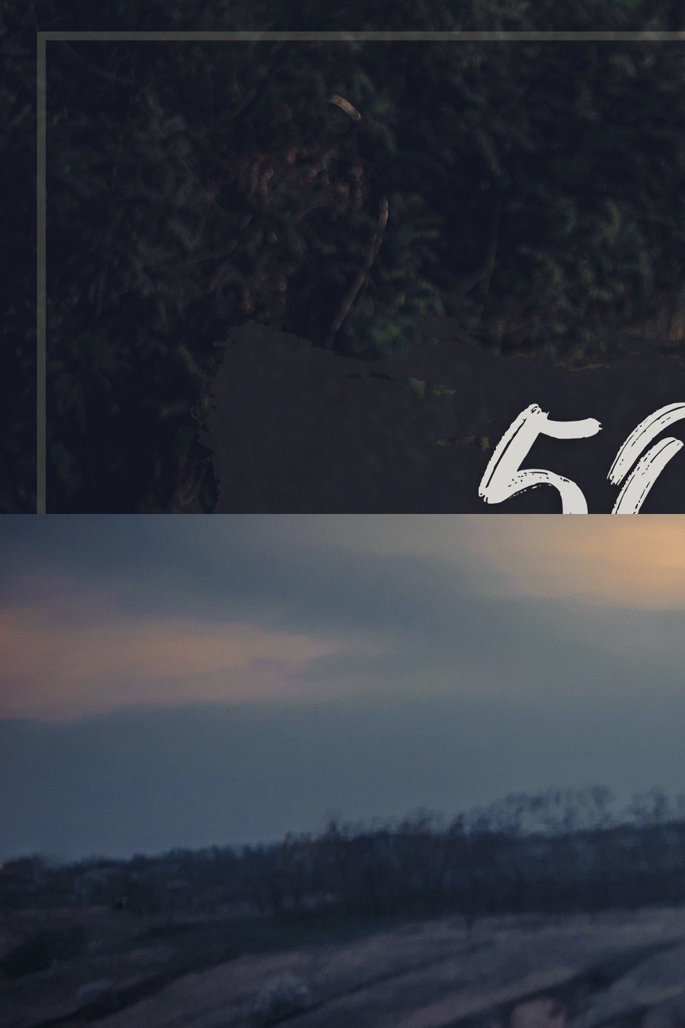 50 Foggy LUTs Pack pinterest preview image.