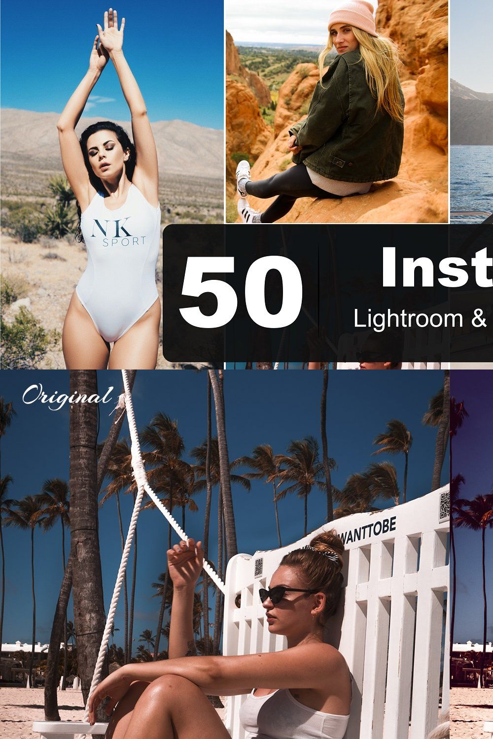 50 Instagram Lightroom Presets pinterest preview image.