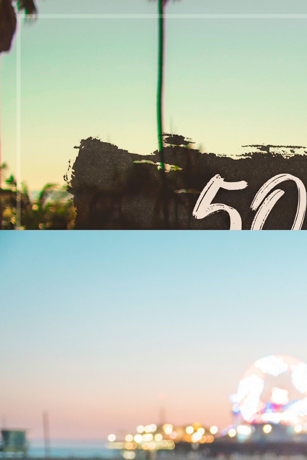 50 Los Angeles LUTs Pack pinterest preview image.