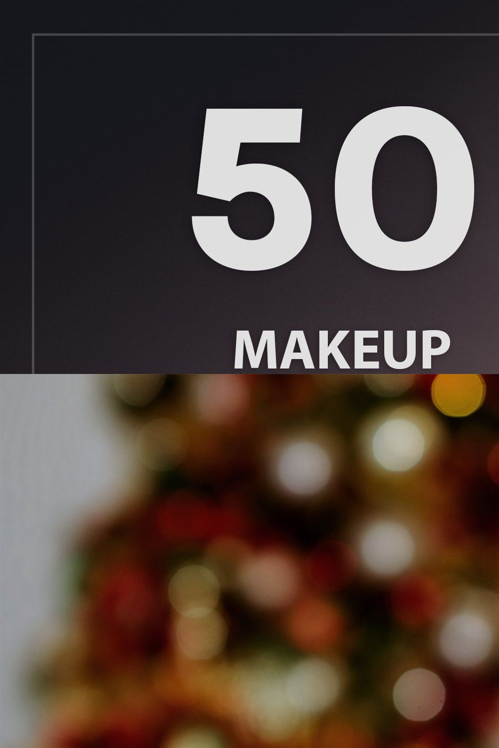 50 Makeup Lightroom Presets pinterest preview image.