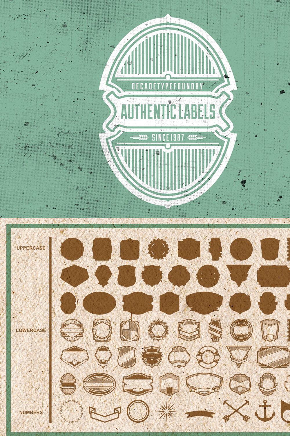 50% OFF Authentic Labels pinterest preview image.