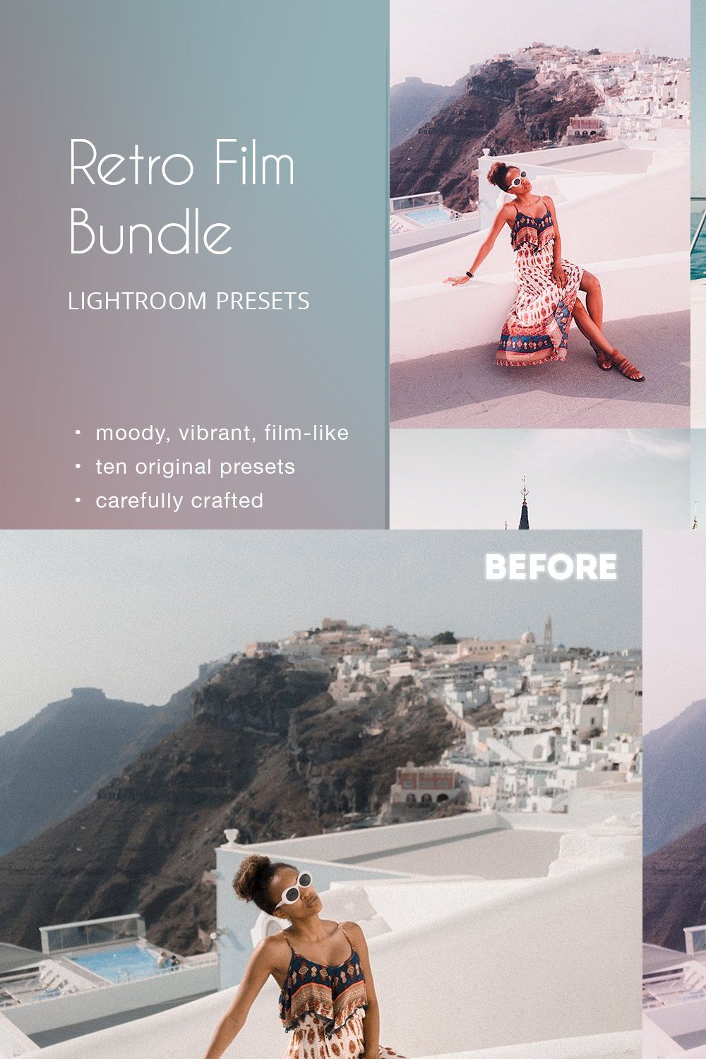 50% OFF - Film Lightroom Presets pinterest preview image.