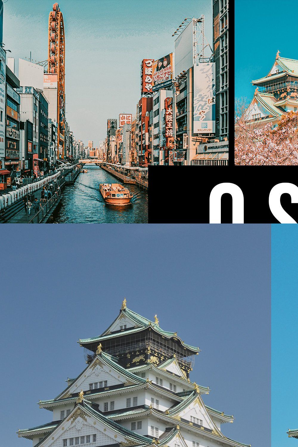 50 Osaka Lightroom Presets & LUTs pinterest preview image.