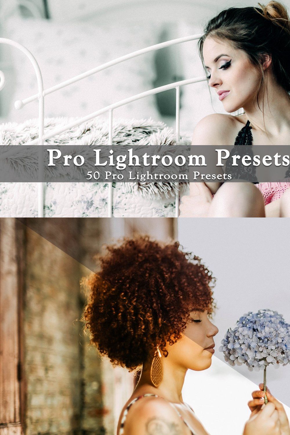 50 Pro Lightroom Presets pinterest preview image.