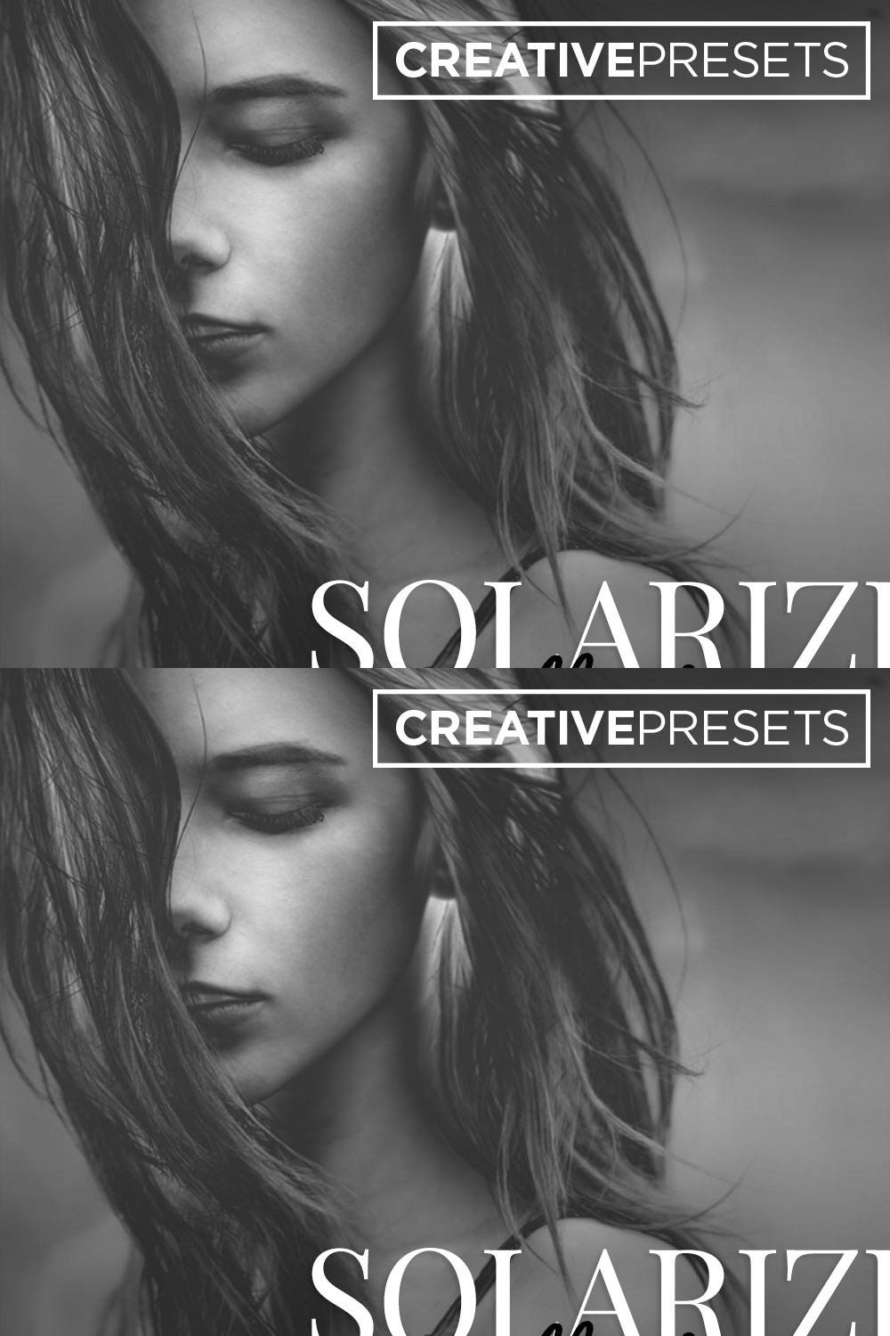 50+ Solarize Lightroom Presets pinterest preview image.