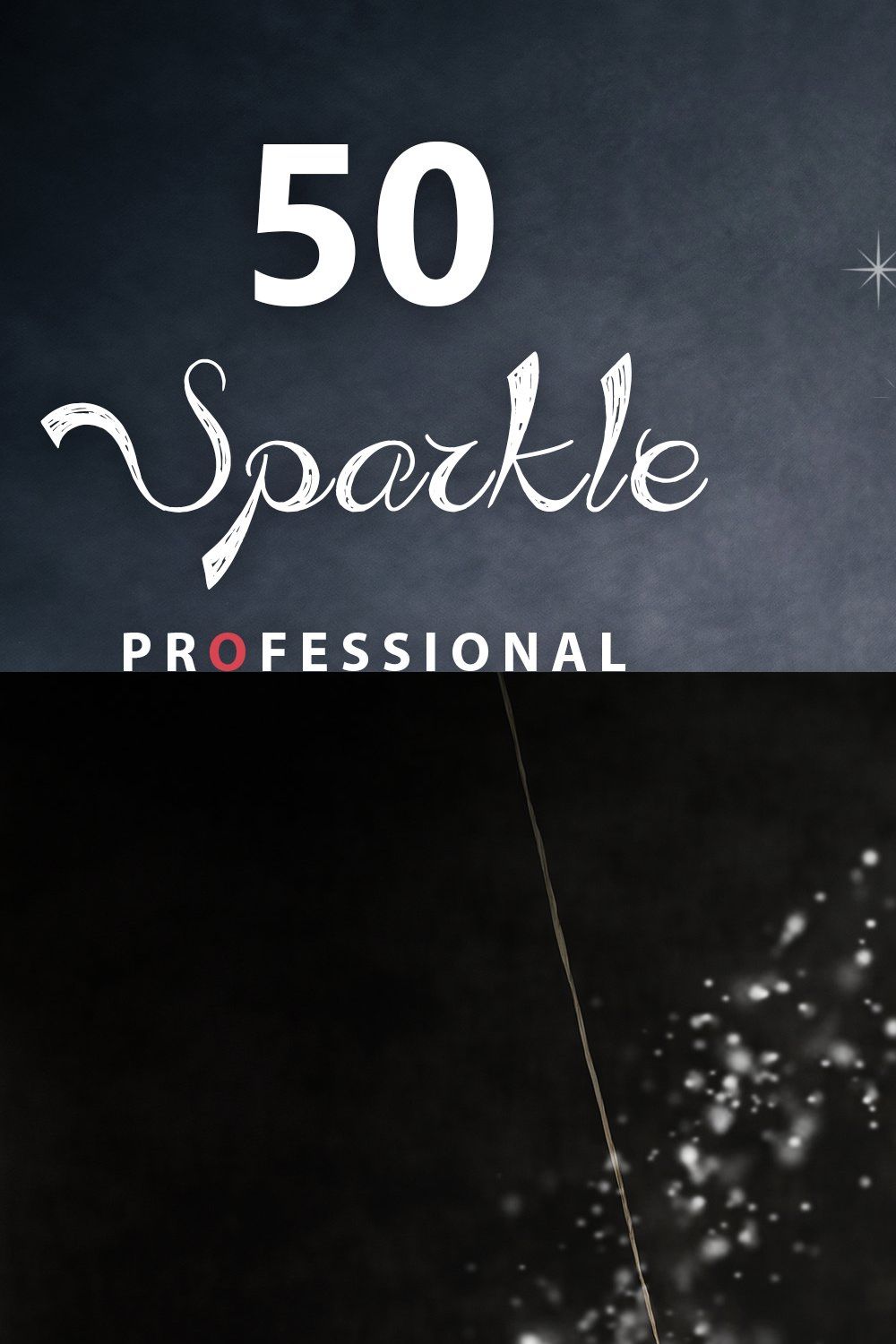 50 Sparkle Photo Overlays pinterest preview image.