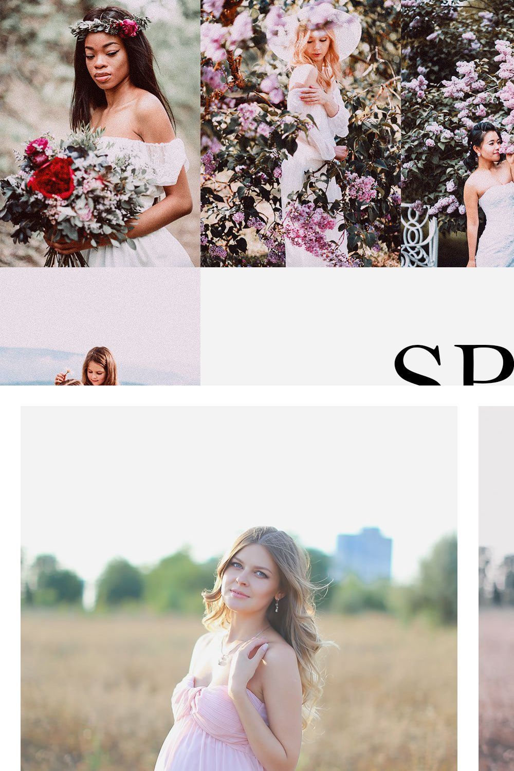 50 Spring Lightroom Presets and LUTs pinterest preview image.