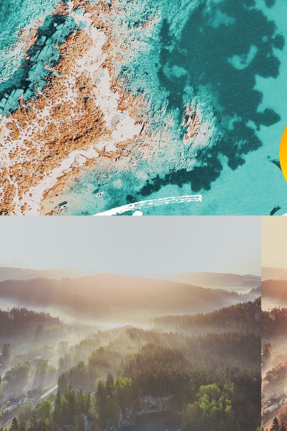 50 Teal & Orange Lightroom Presets pinterest preview image.