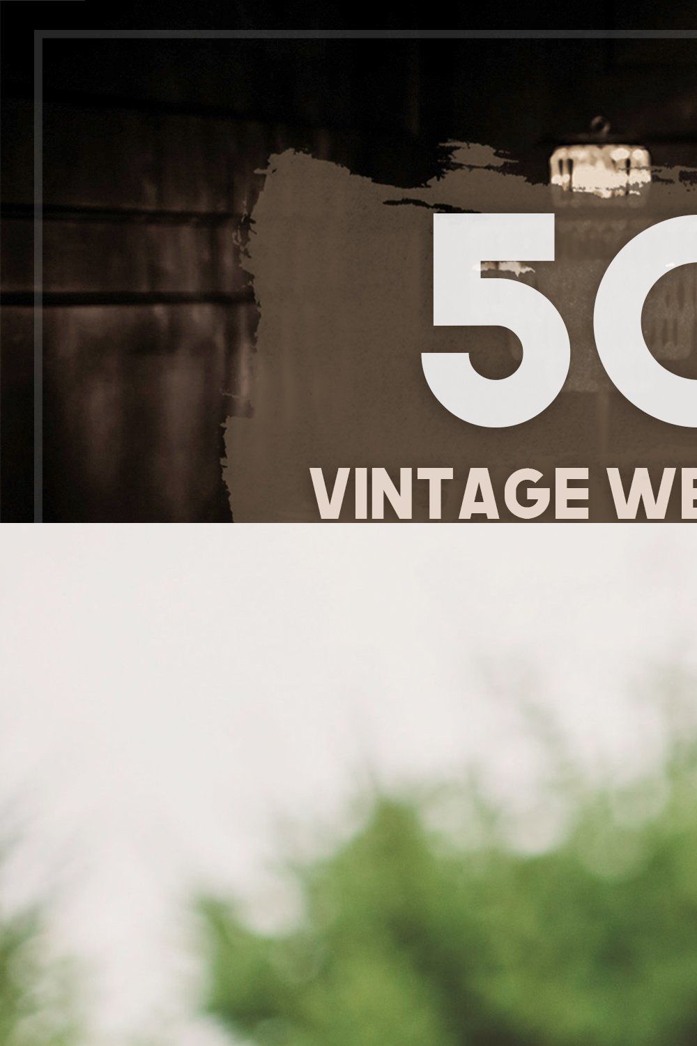 50 Vintage Wedding LUTs Pack pinterest preview image.