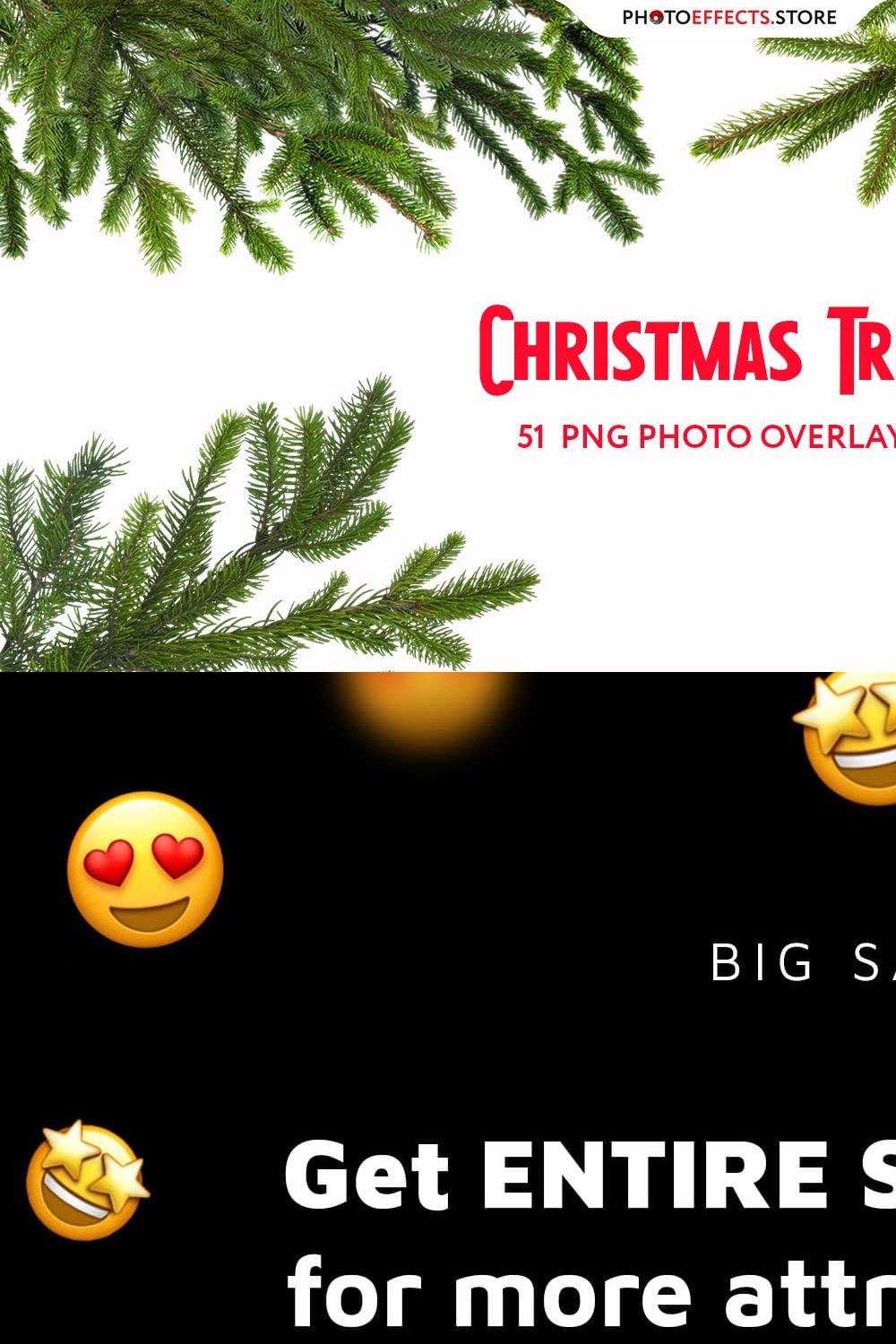 51 Christmas Tree Branch Clipart pinterest preview image.