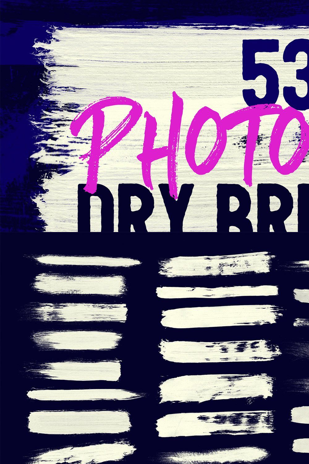 53 Photoshop Dry Brushes pinterest preview image.