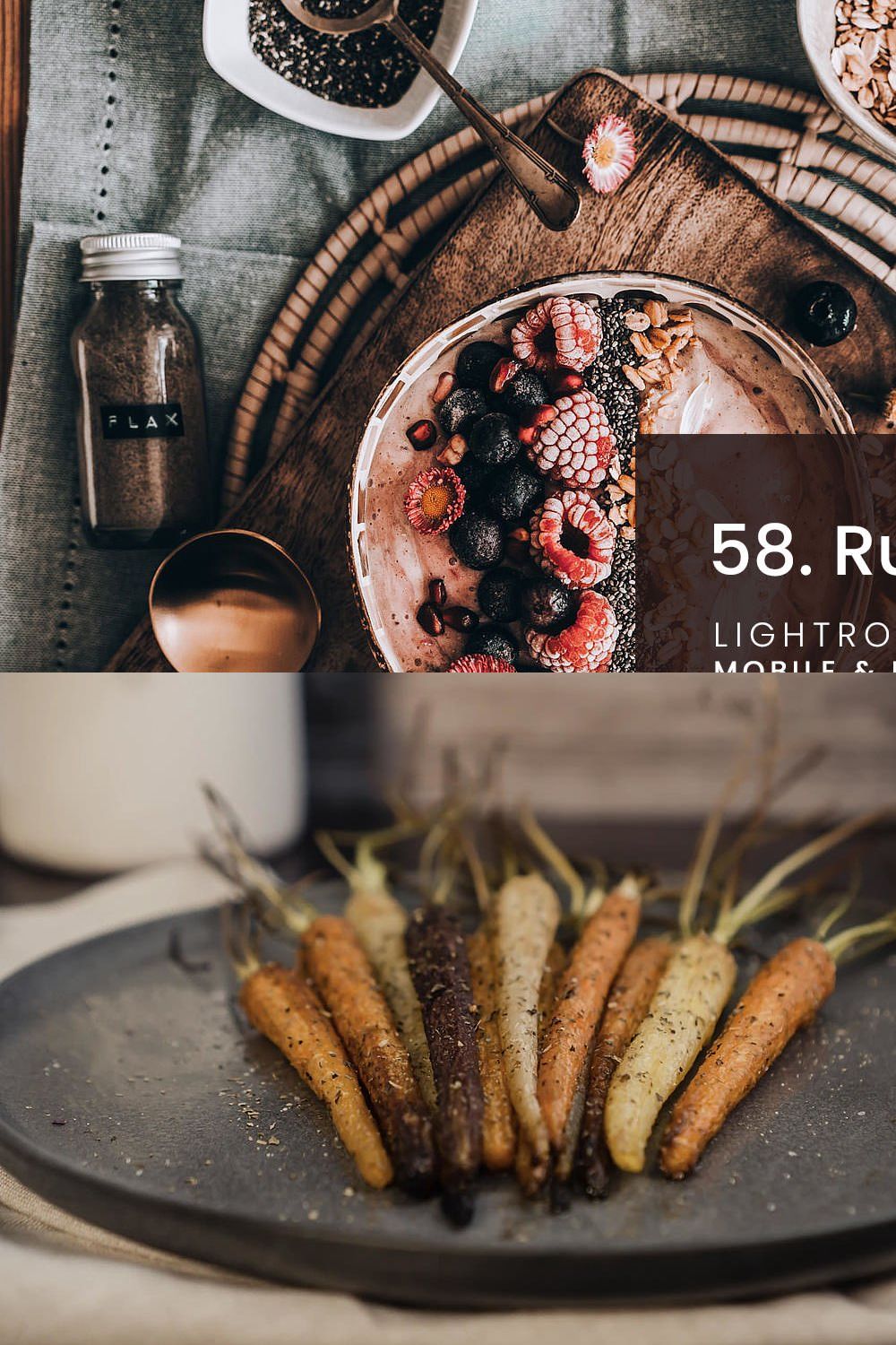 58. Rustic Food pinterest preview image.